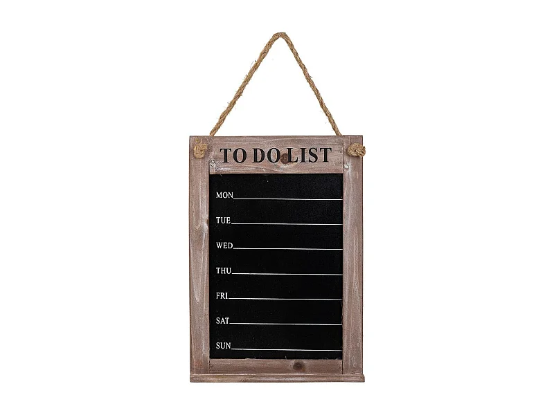 Quadro negro de madeira marrom 35x25x1