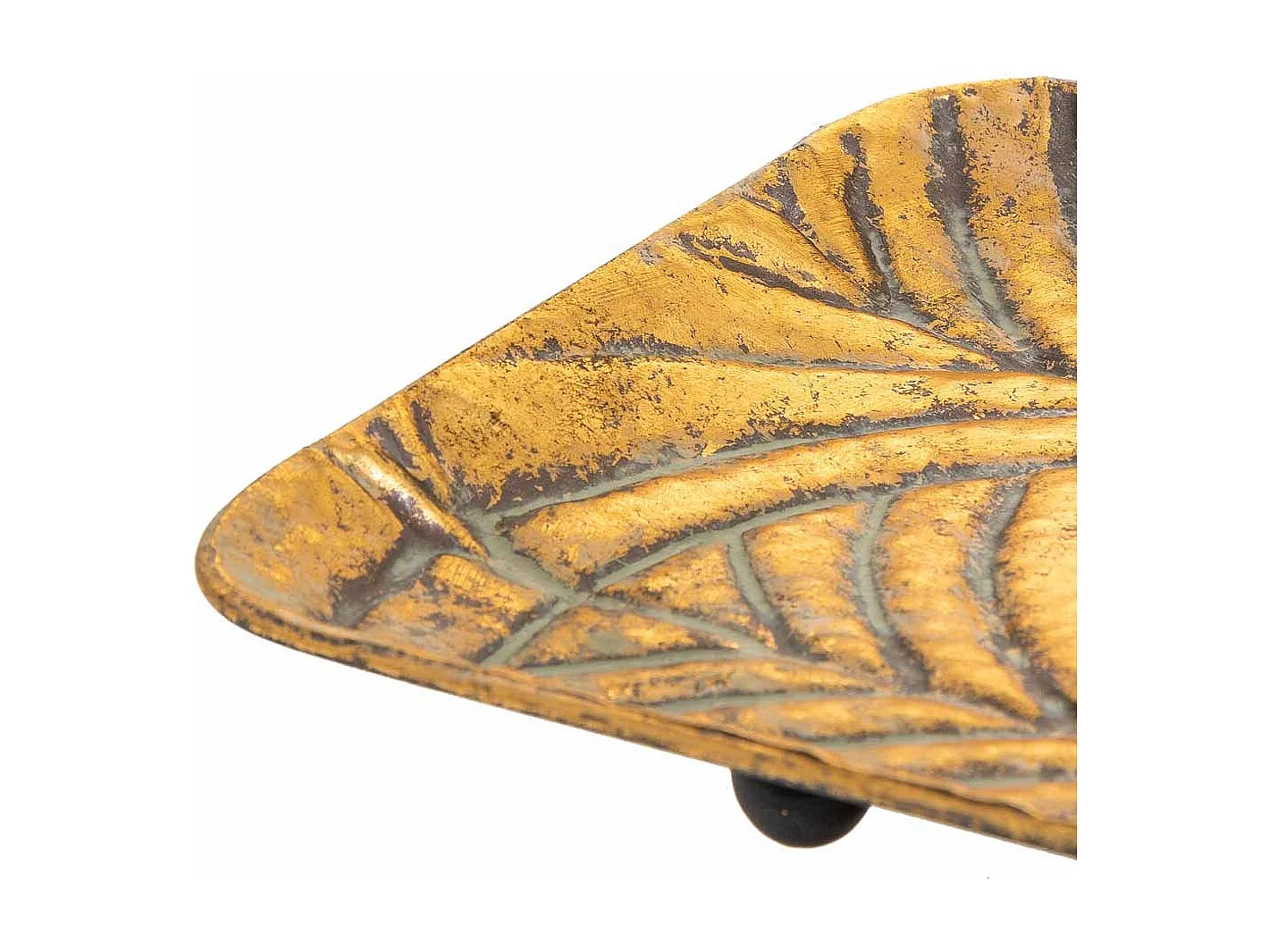 Tavolino da centro metallo dorato 39,5x19,5x4,5h