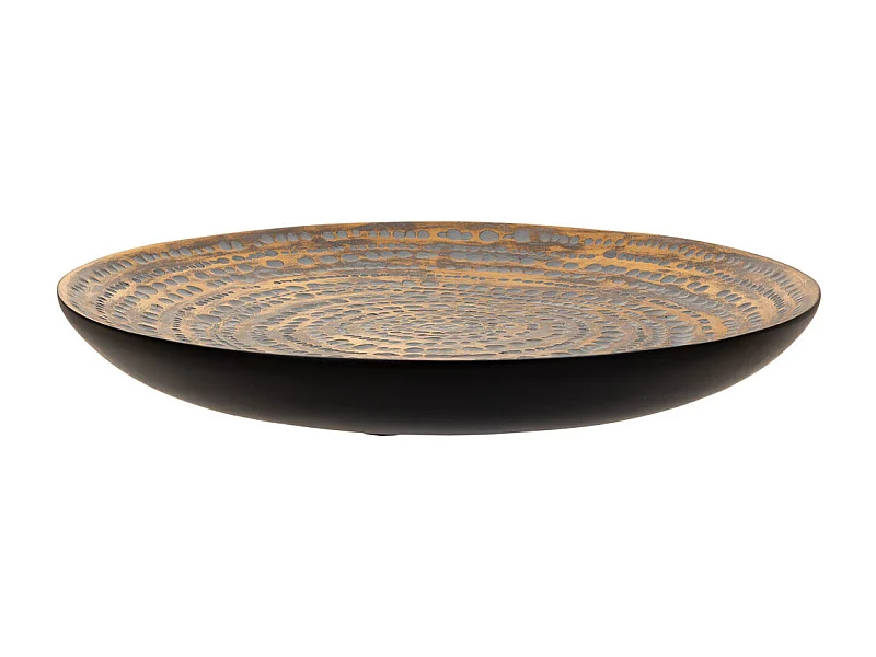 Centrotavola in poliresina marrone 40x5x40h