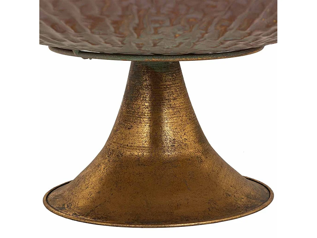 Goldener Mitteltisch aus Metall, 47x47x19h cm