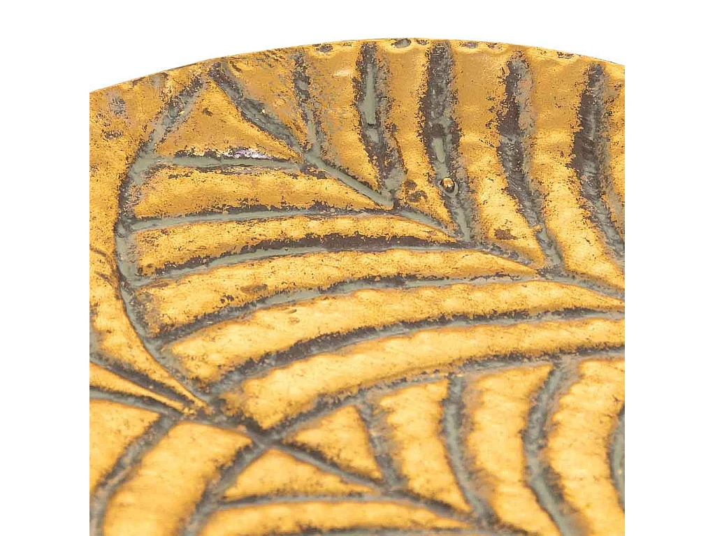 Centrotavola metallo dorato 37.5x30x4.5h cm