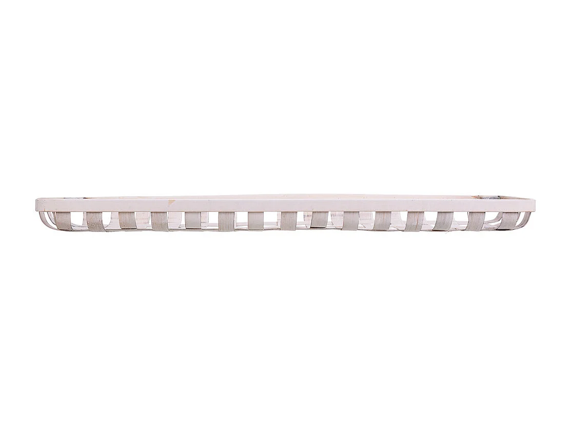 Bandeja de bambu branco 75x21x5