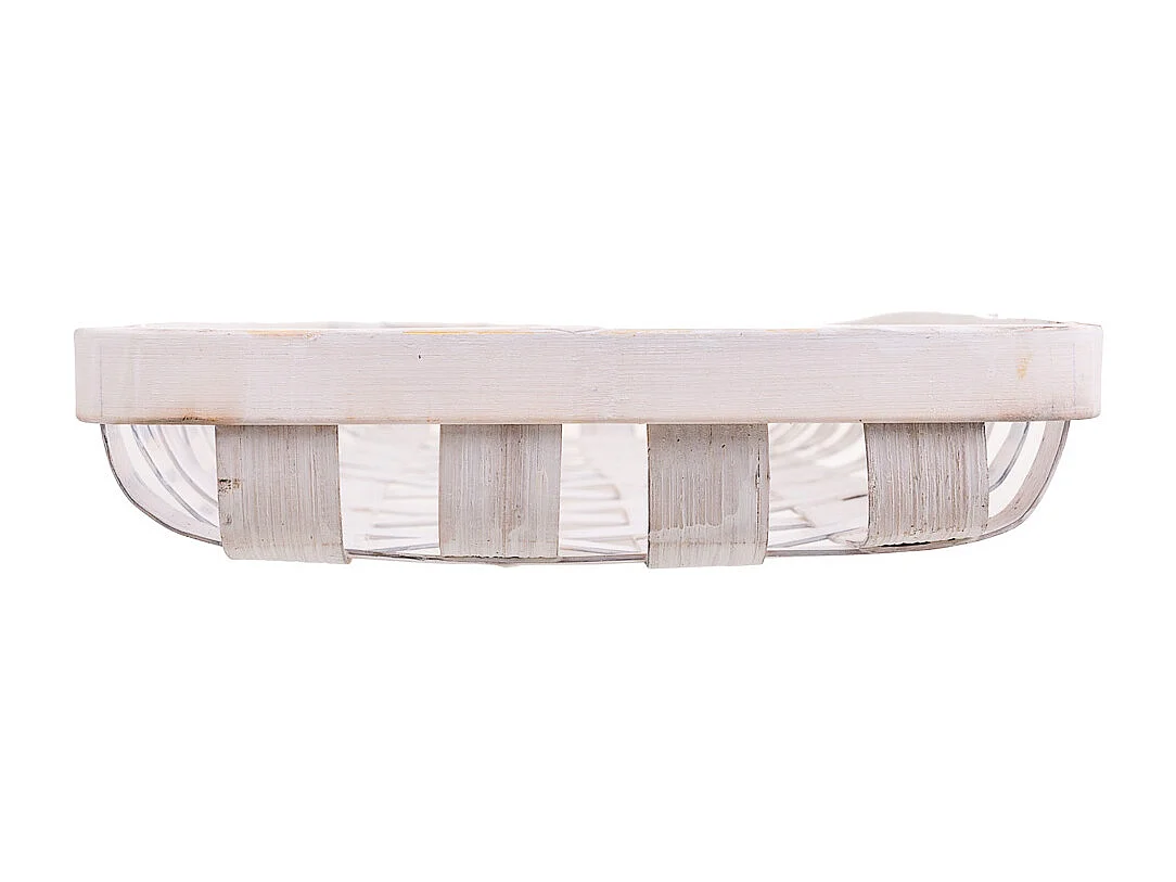 Bandeja de bambu branco 75x21x5