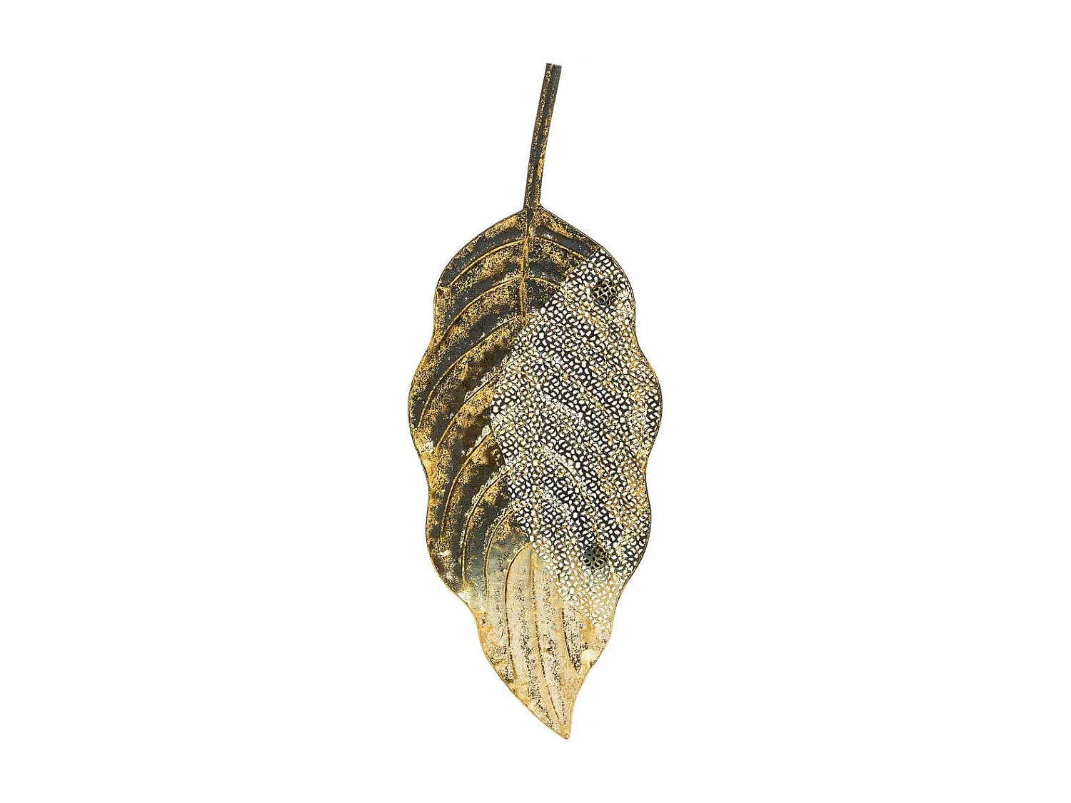 Mesa de centro em metal dourado 56x22x3,5
