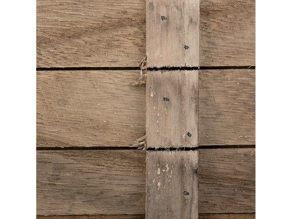 Cesto de madera con asas marrón 32x13x10,5