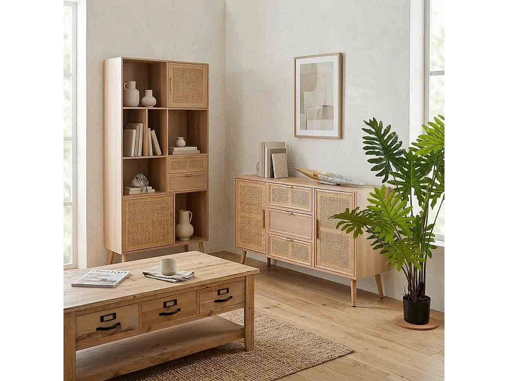Centrotavola in ceramica dorata 49,5x14x5h