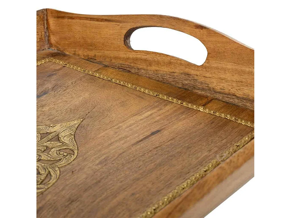 Vassoio in legno 47x31x16h