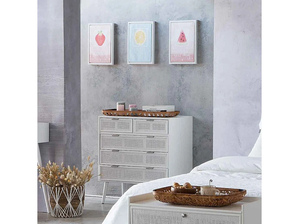 Braunes Bambustablett 75x21x5h cm