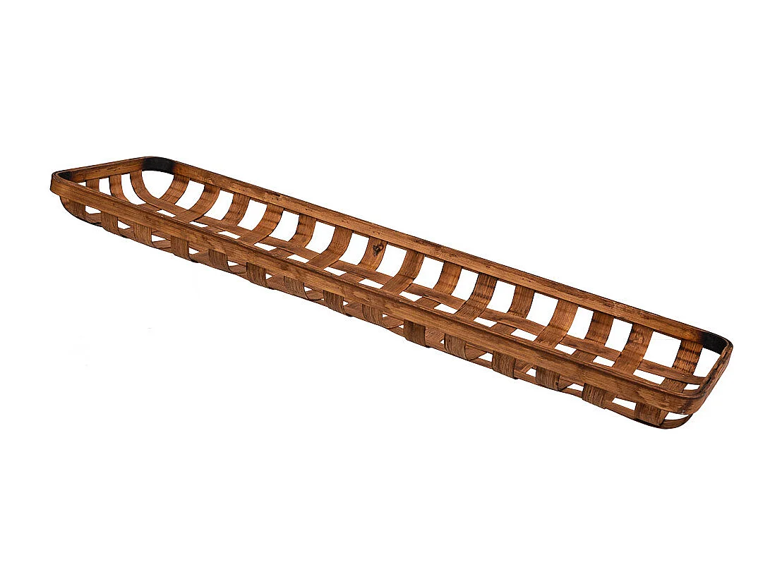 Bandeja de bambu marrom 75x21x5