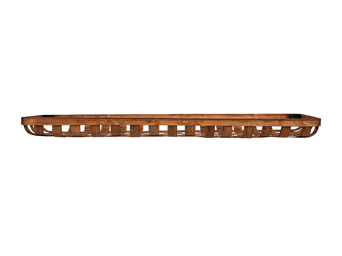 Bandeja de bambu marrom 75x21x5