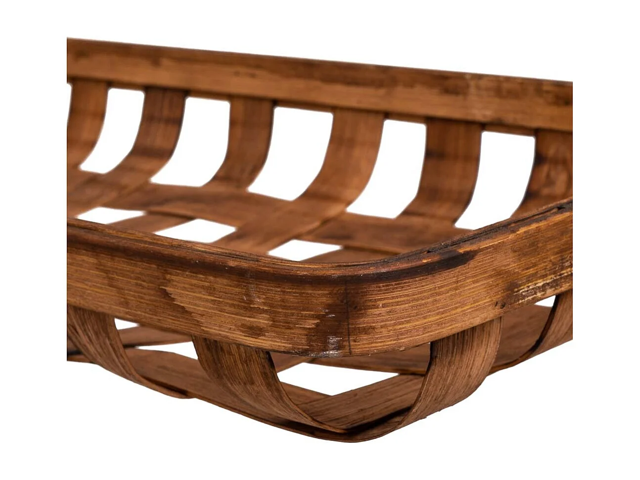 Bandeja de bambu marrom 75x21x5