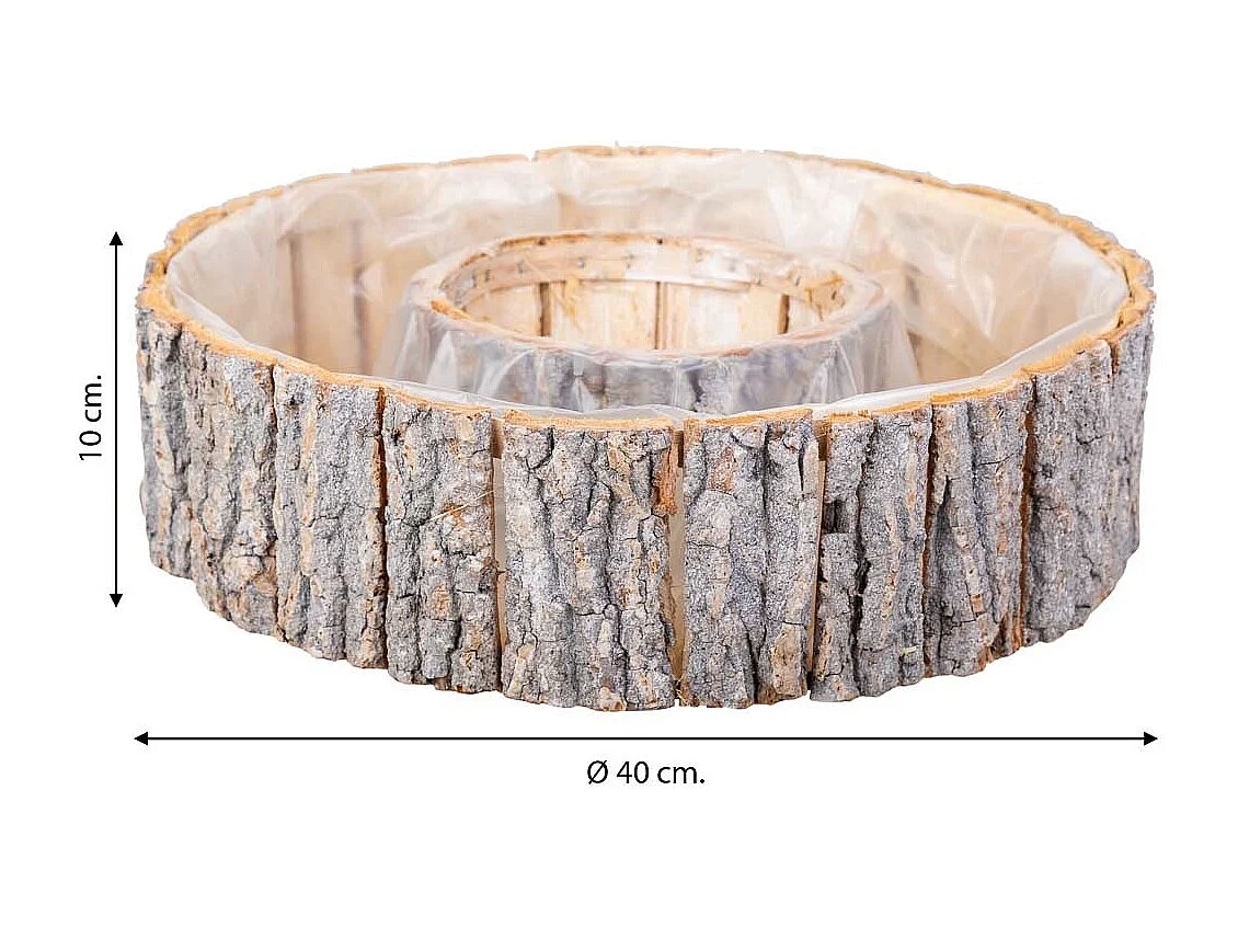 Mesa de centro marrom d40x10