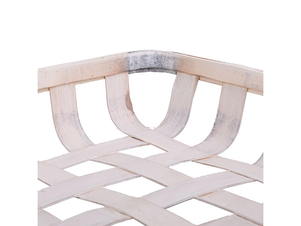 Bandeja de bambú blanca 42x30x6,5