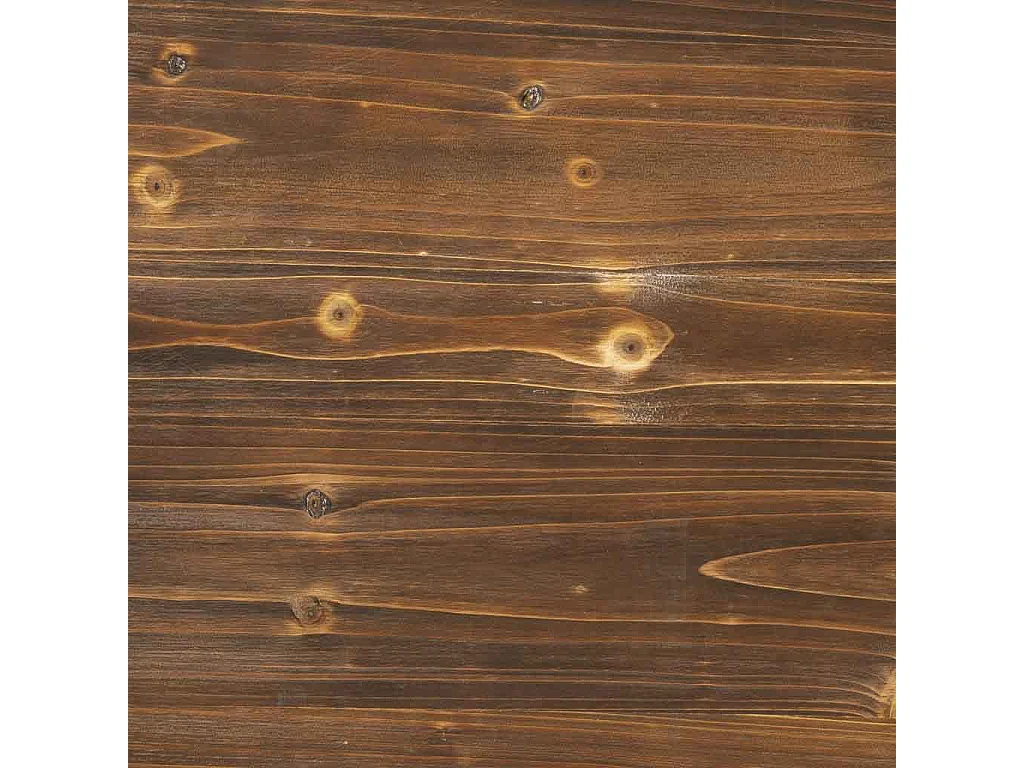 Recibidor de madera y metal marrón 100x32x72