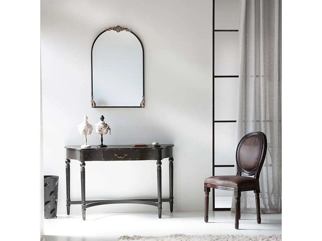 Console en bois avec 1 tiroir 125x42,5x78h cm