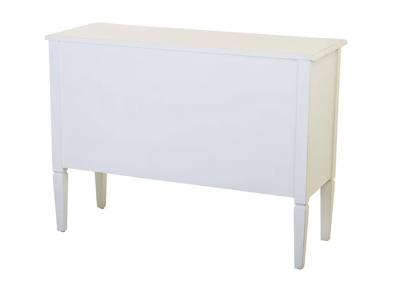 Console en bois avec grillages blancs 106x40x78h