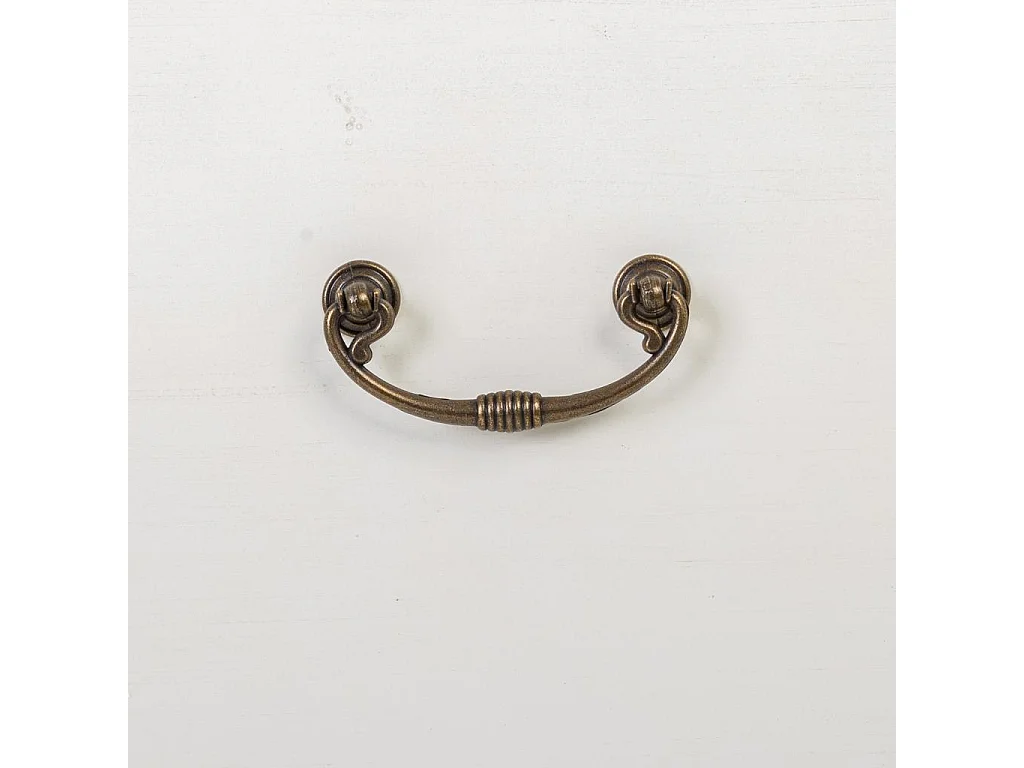 Console en bois avec grillages blancs 106x40x78h