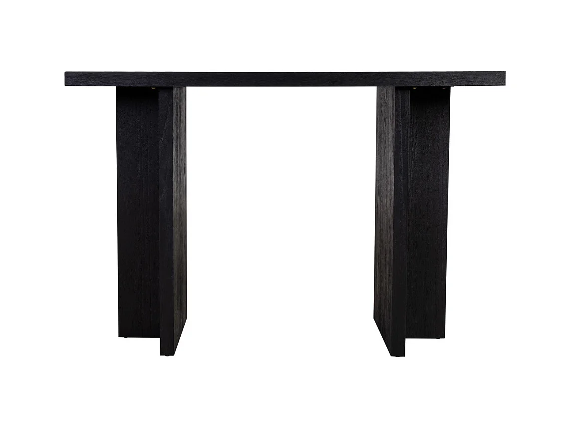 Meuble d'entrée en bois noir 120x40x81