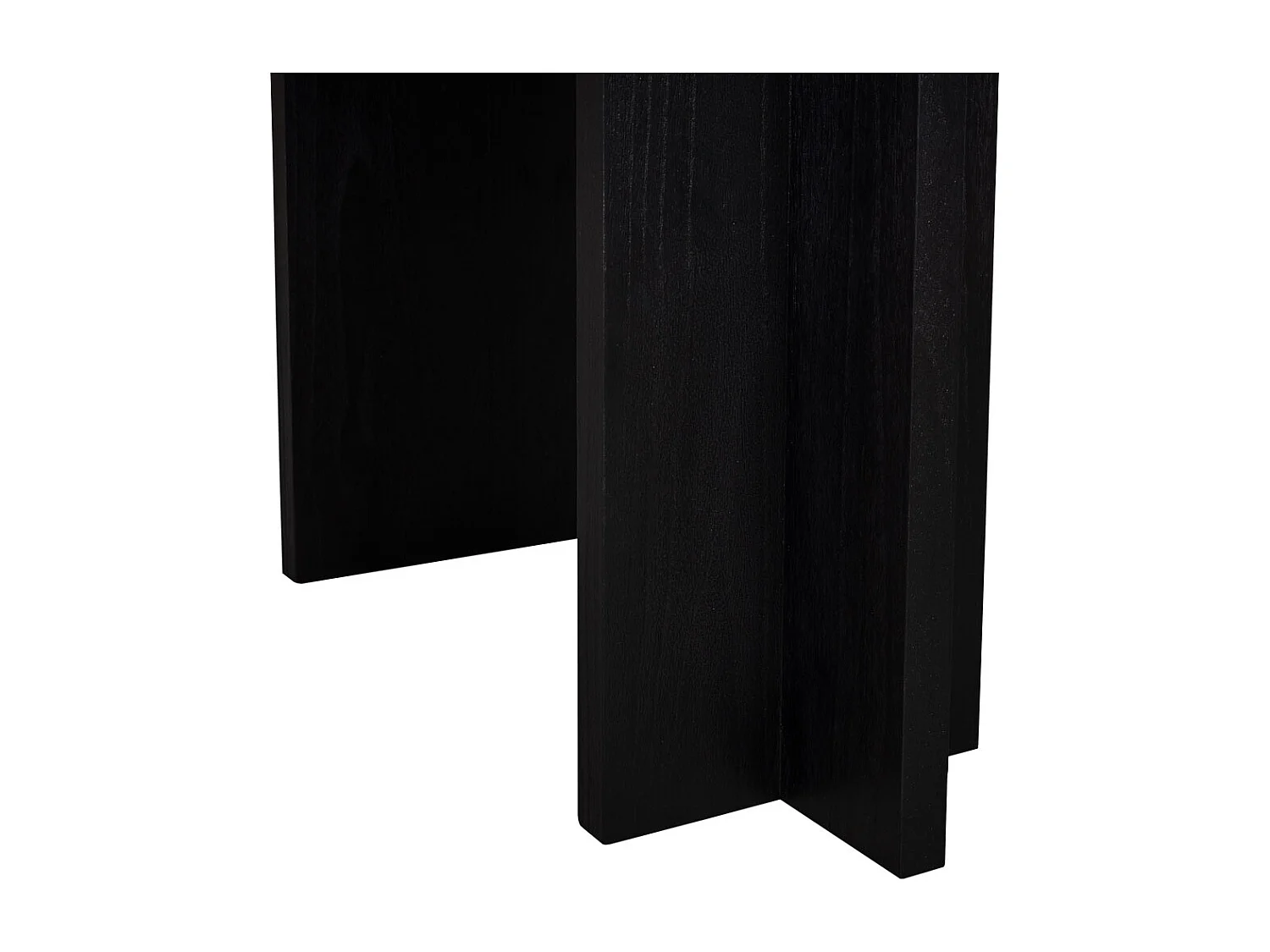 Meuble d'entrée en bois noir 120x40x81