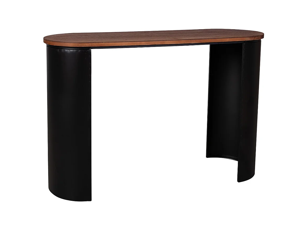 Schwarzer Flurtisch aus Holz, 120x40x79,5H cm