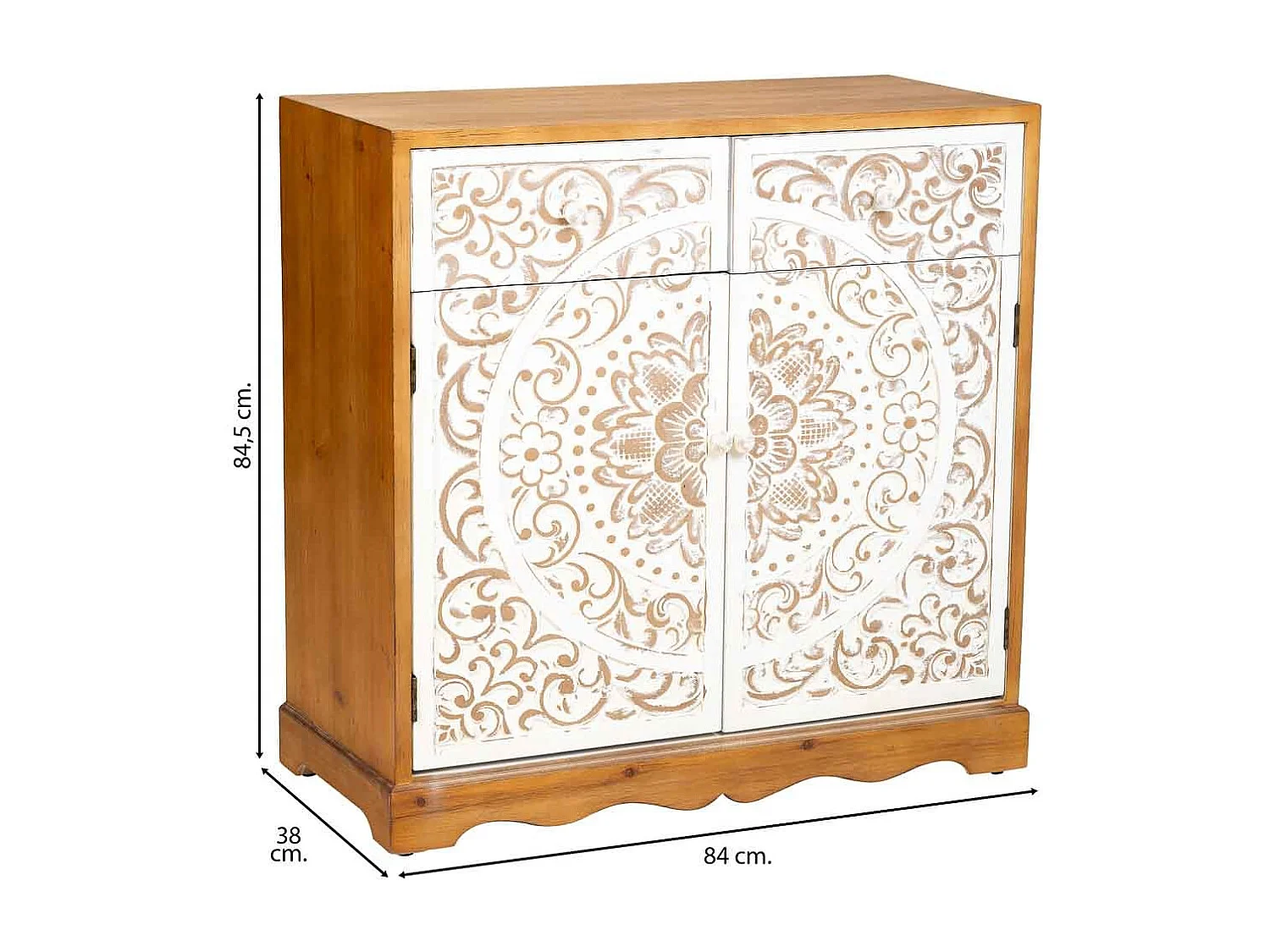 Holzschrank mit 2 Türen 68x27,5x82