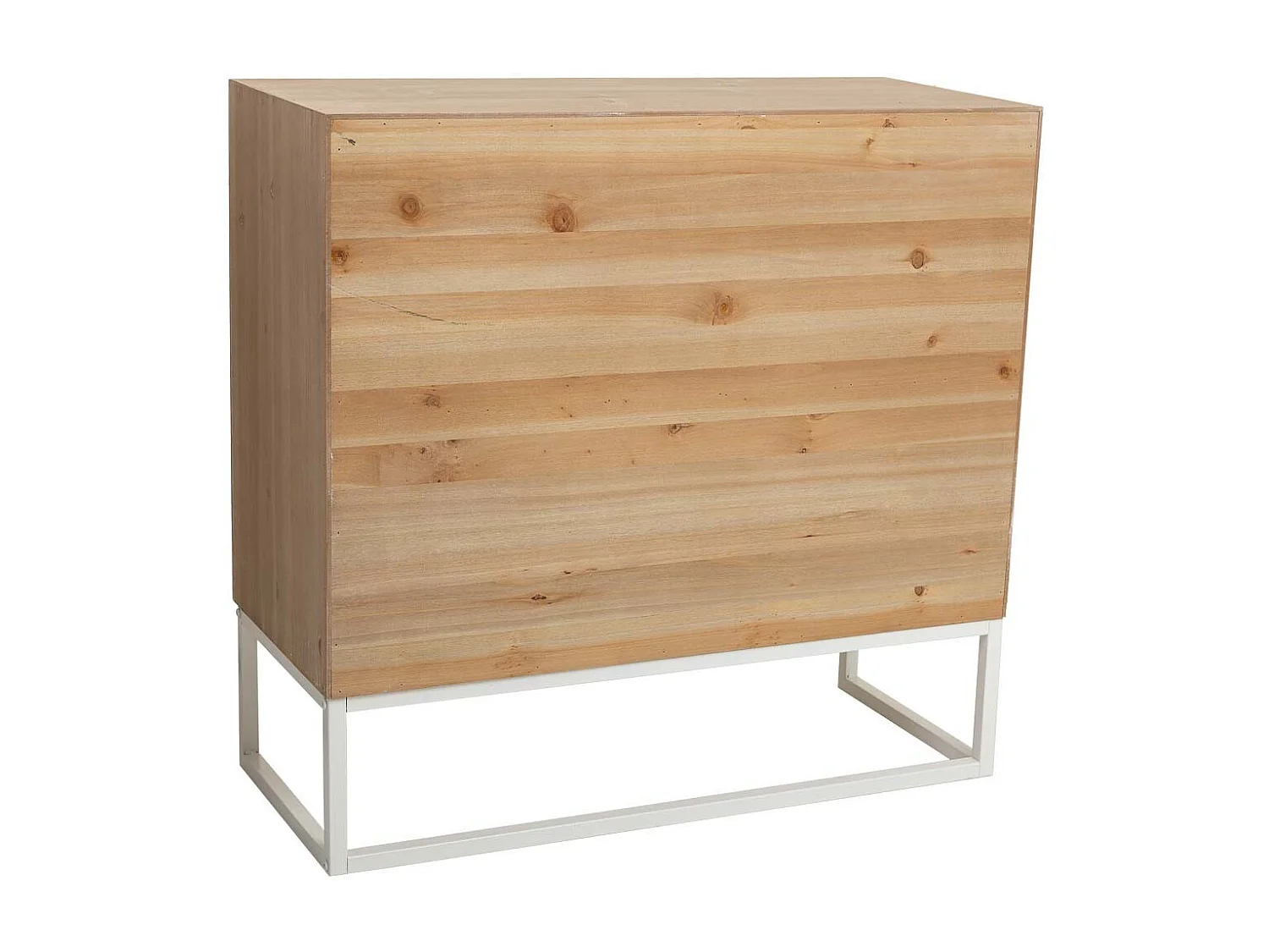 Recibidor de madera blanco 85x35x80