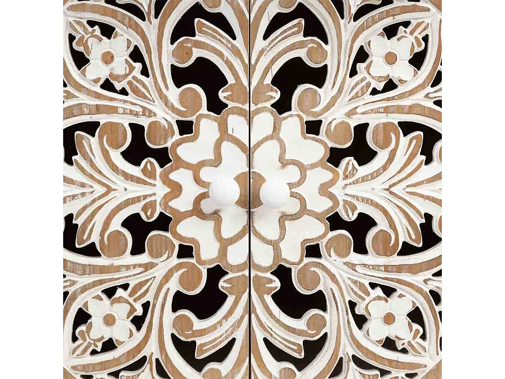 Recibidor de madera blanco 85x35x80