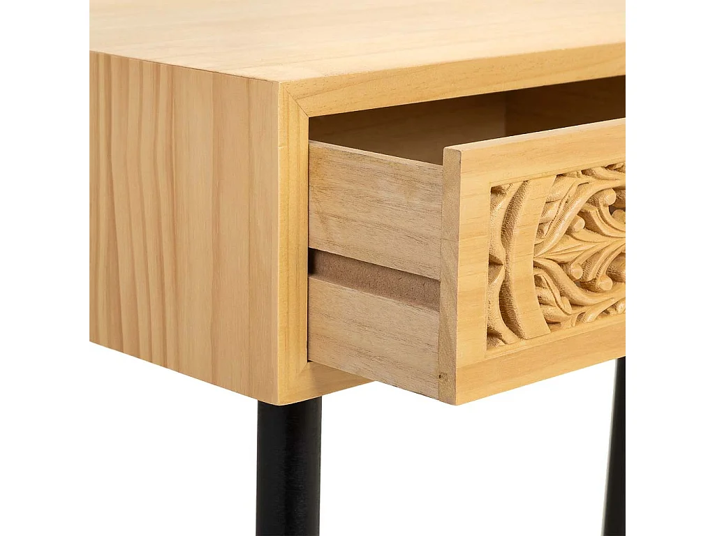 Meuble d'entrée en bois marron 80x42x79