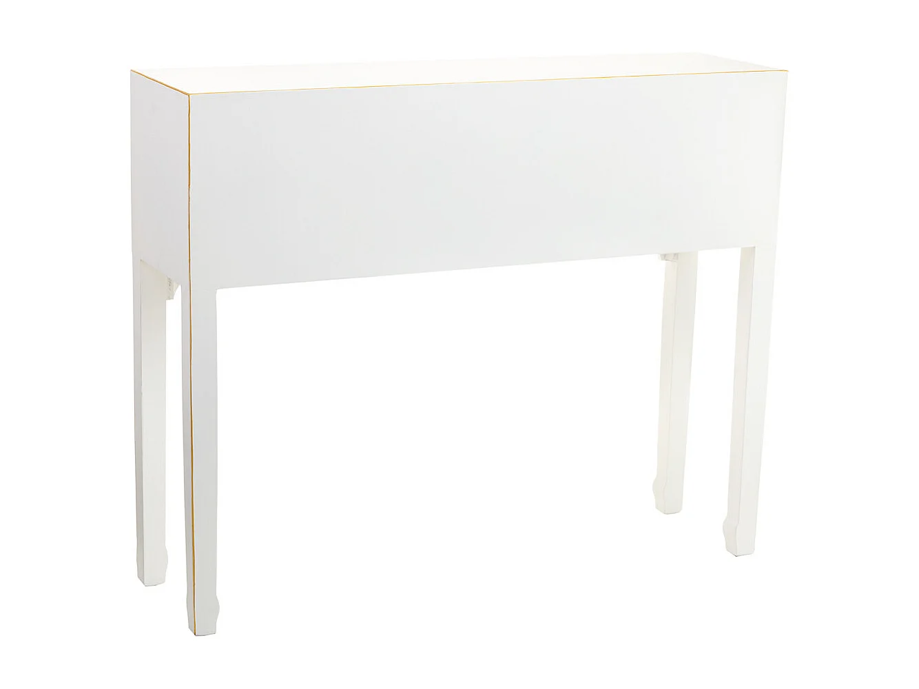 Holzkonsole mit 4 Schubladen 95x26x78