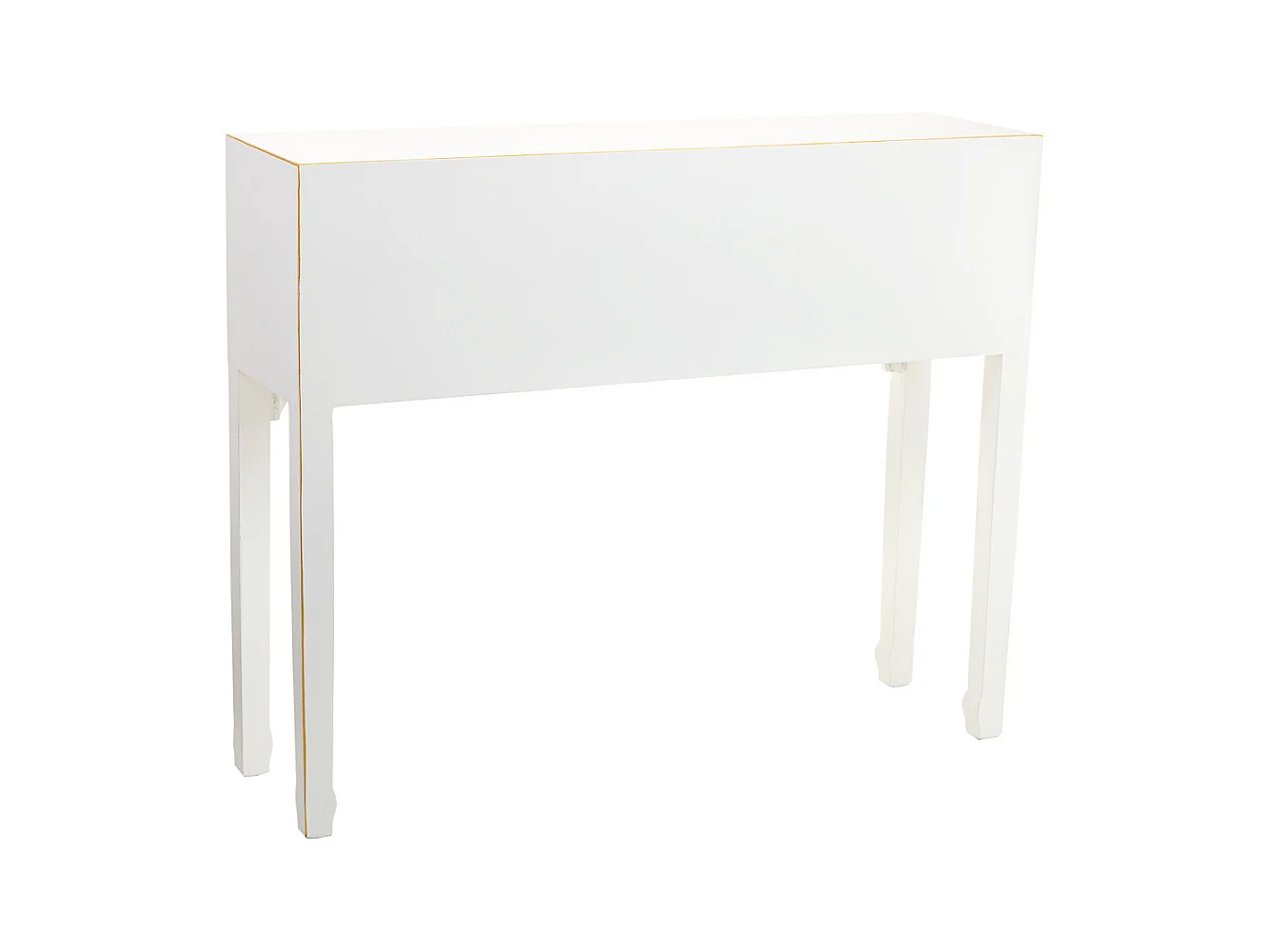 Recibidor de madera de 4 cajones   95x26x78