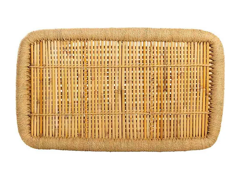 Tavolino in bambù marrone 79x48x45h