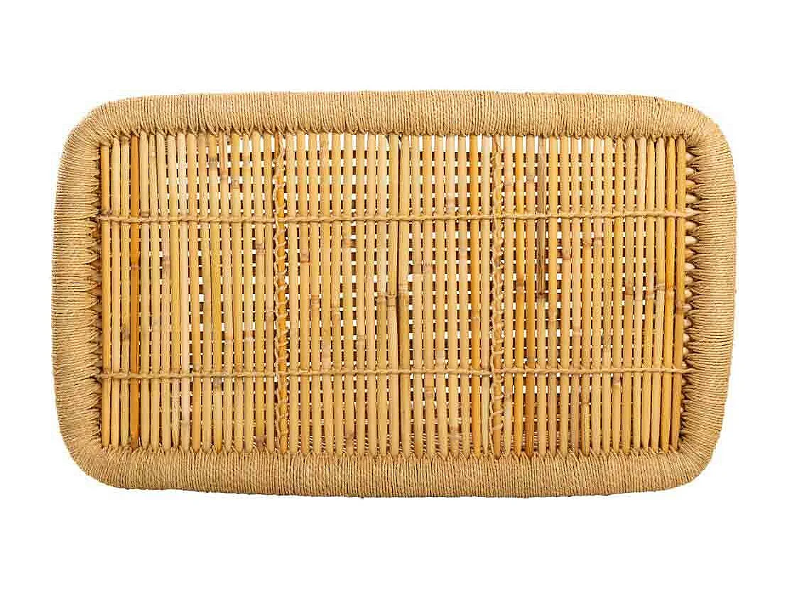 Tavolino in bambù marrone 79x48x45h