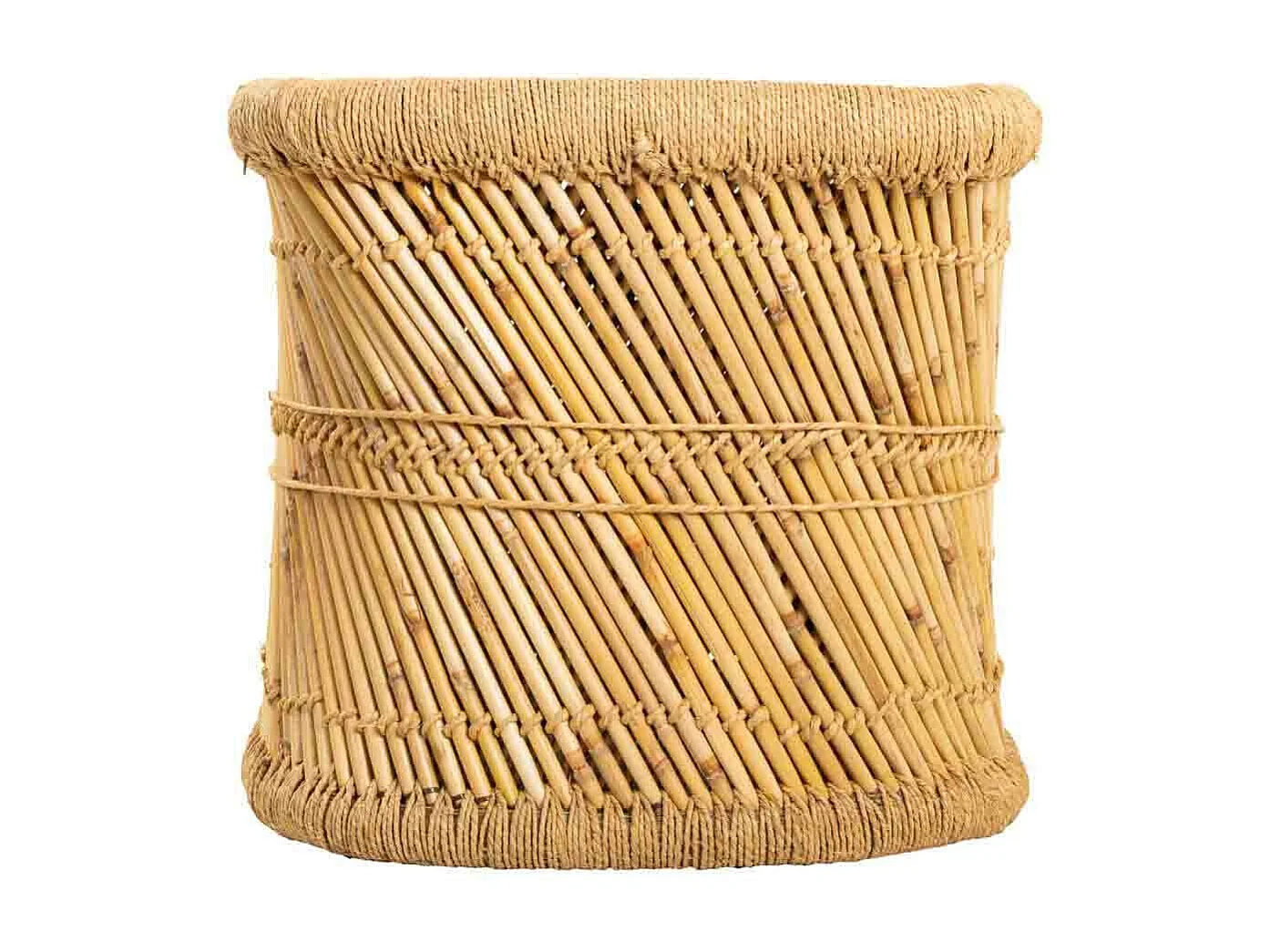 Tavolino in bambù marrone 79x48x45h