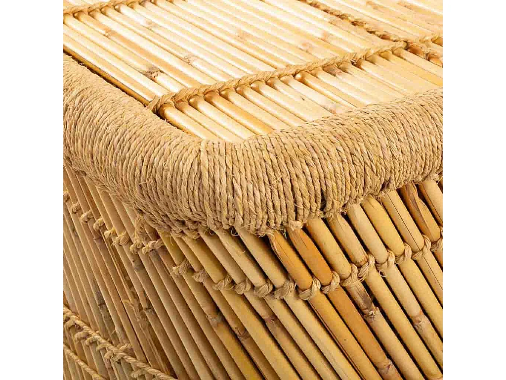 Tavolino in bambù marrone 79x48x45h