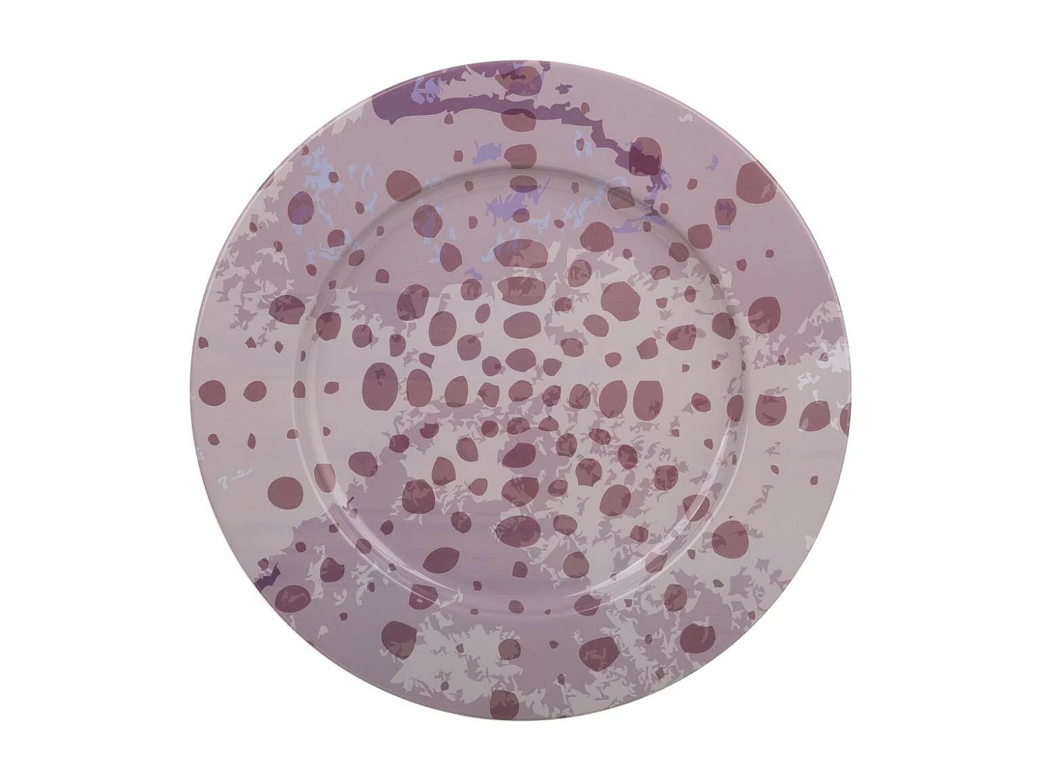 Placa de metal roxa d33x1.5