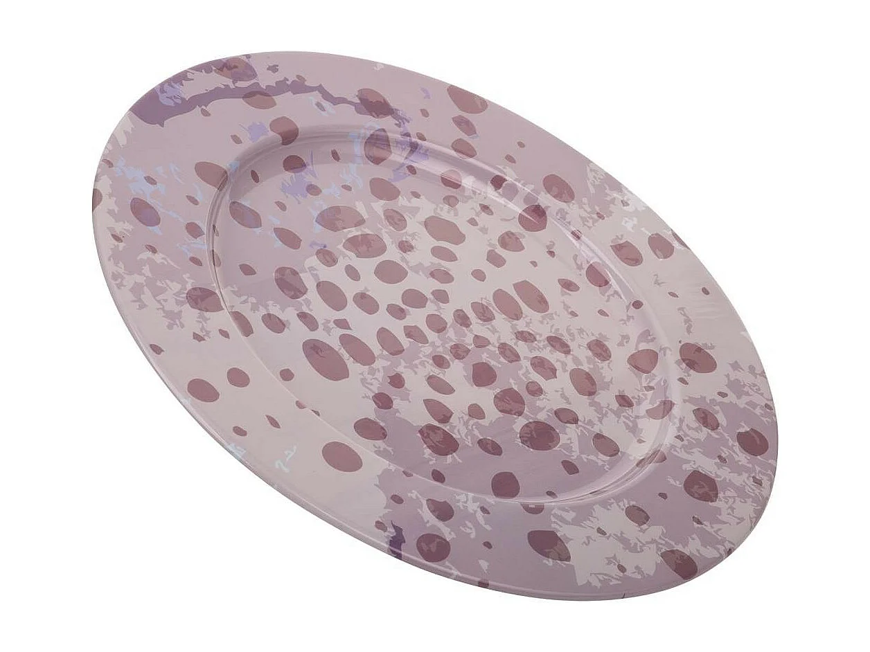 Lila Metallplatte d33x1,5h cm