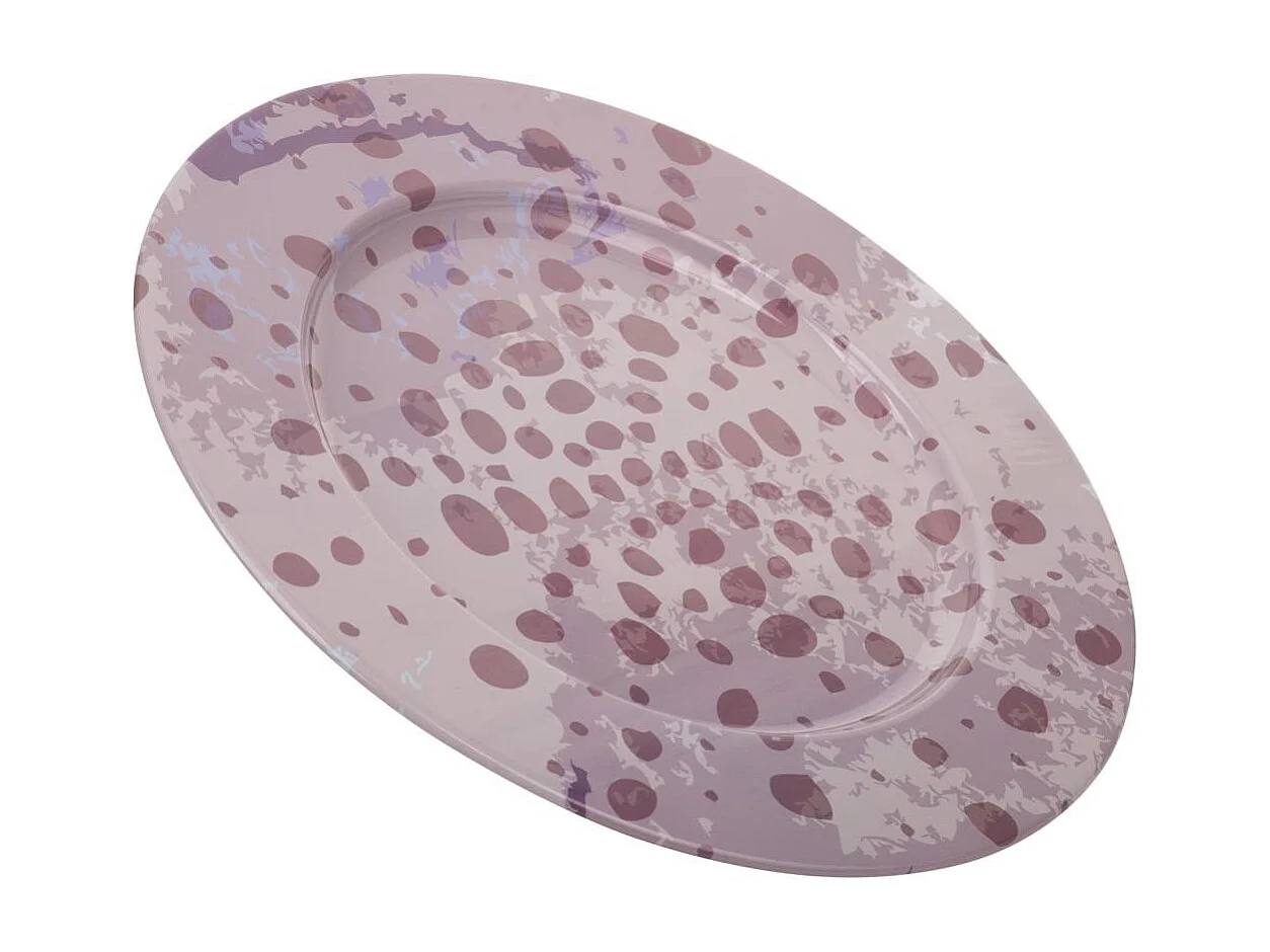 Placa de metal roxa d33x1.5