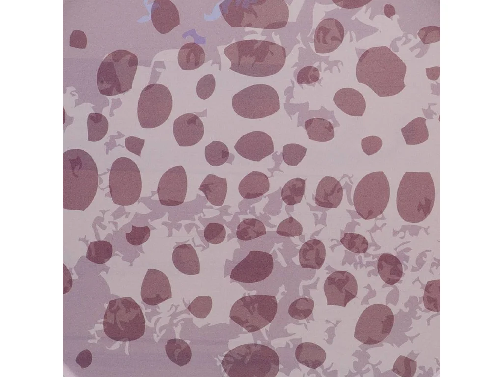 Placa de metal roxa d33x1.5