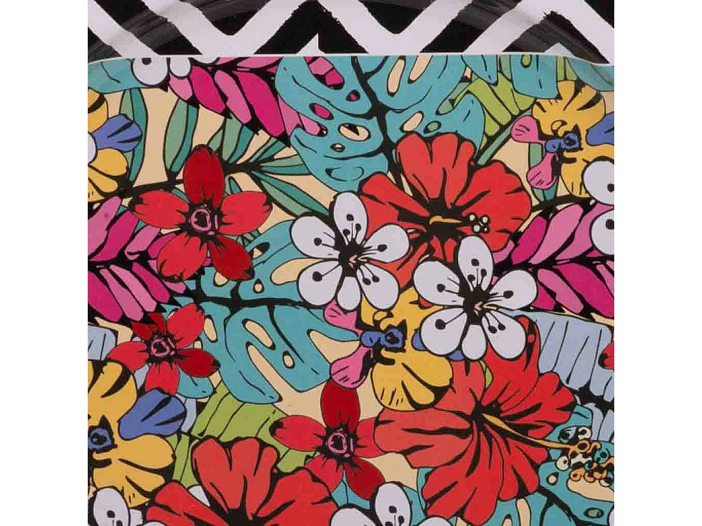 Mehrfarbige Metallplatte d33x1,5h cm