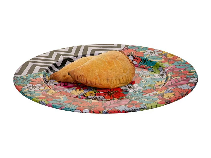 Placa de metal multicolorida d33x1,5