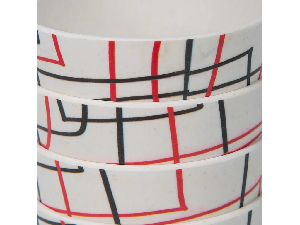 Ensemble carafe et 4 verres en bambou