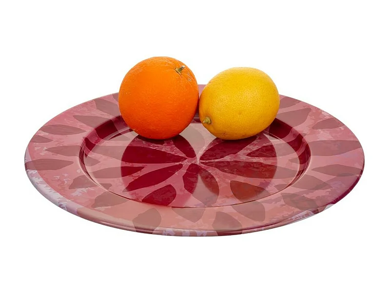 Placca in metallo rosa d33x1,5h