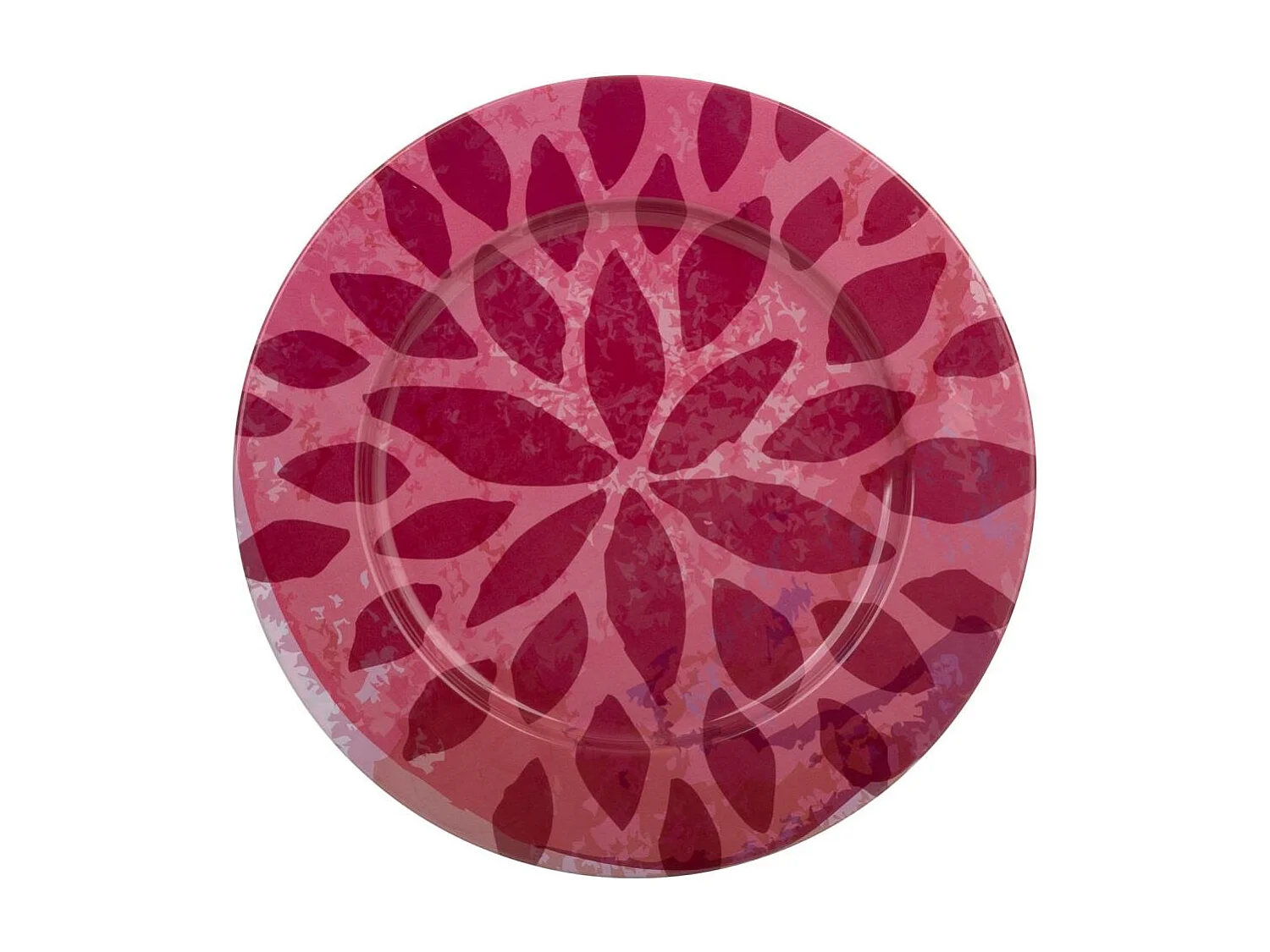 Rosa Metallplatte d33x1,5h cm