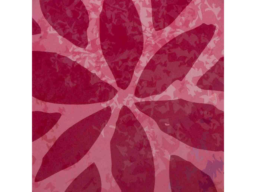 Rosa Metallplatte d33x1,5h cm