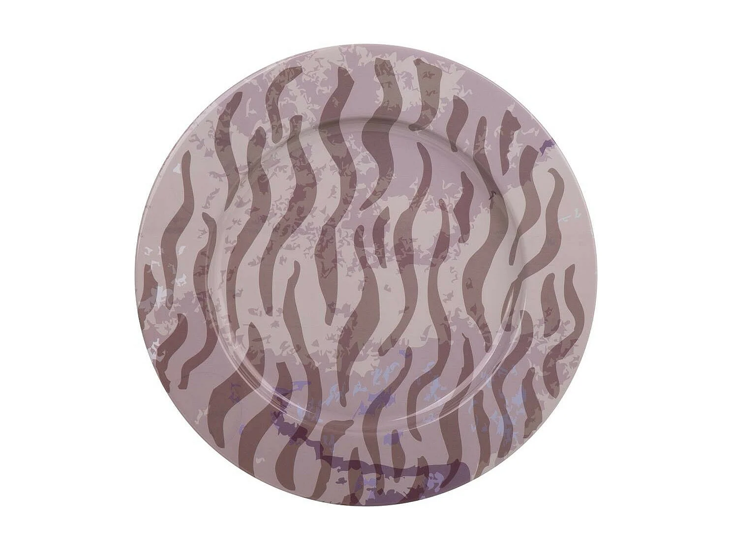 Lila Metallplatte d33x1,5h cm