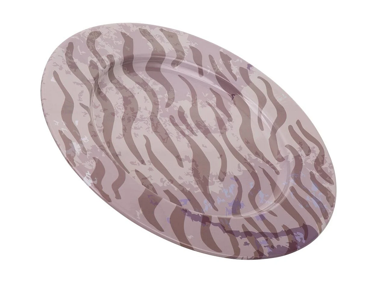 Placca in metallo viola d33x1,5h