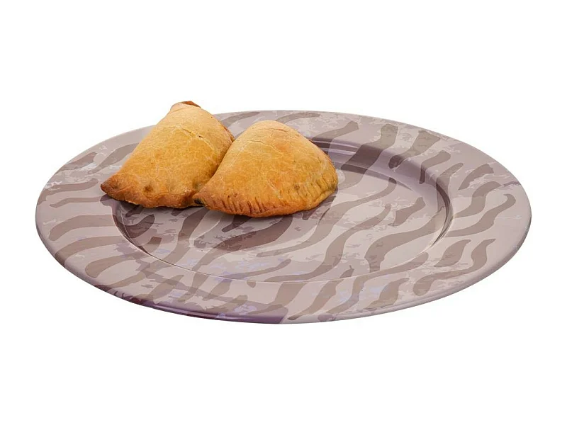 Placca in metallo viola d33x1,5h