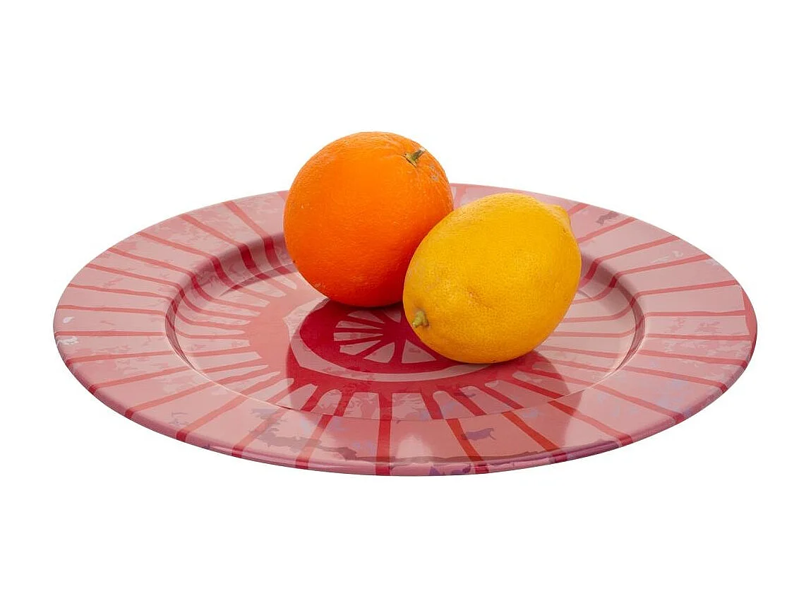 Placa de metal rosa d33x1.5