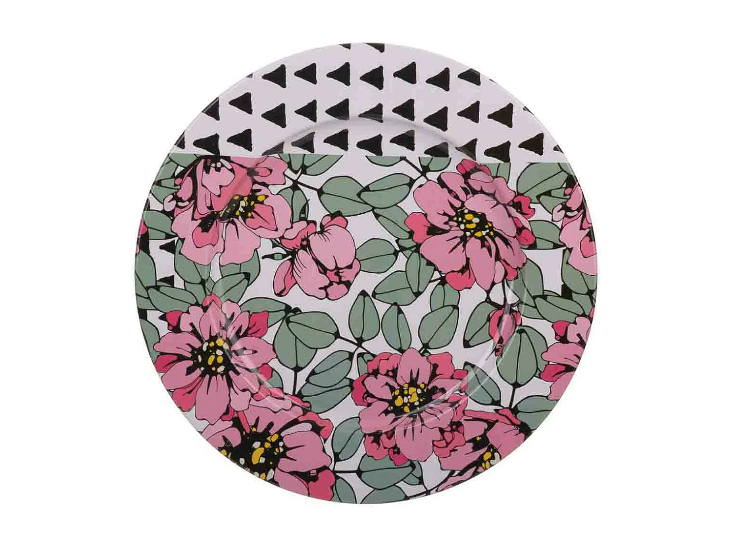 Placa de metal multicolorida d33x1,5