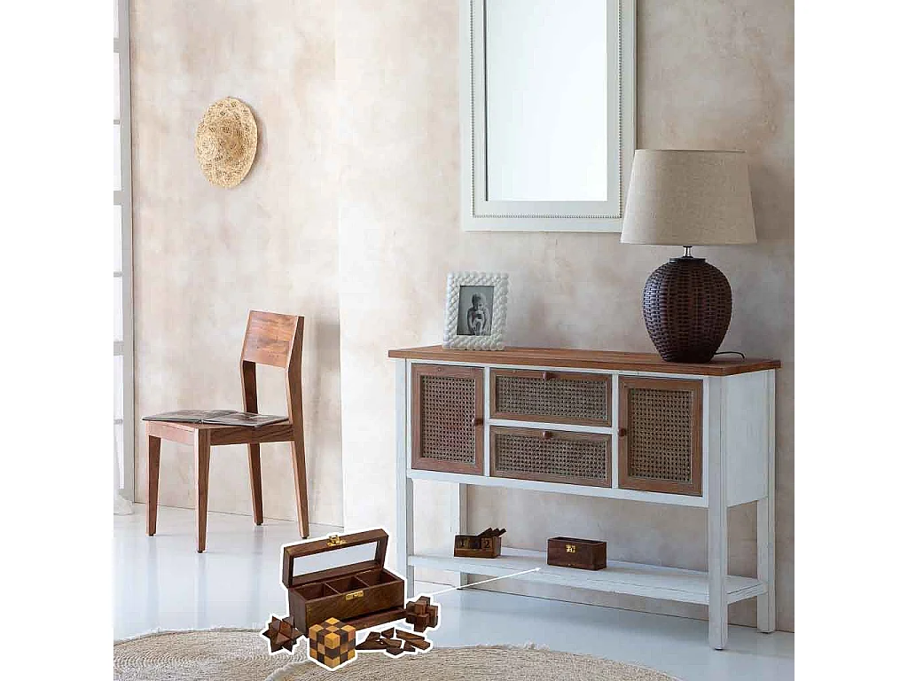 Jeu de 4 casse-têtes 17x6,5x7,5h